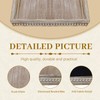 MAONAME Wood Serving Tray, Farmhouse Wooden Tray for Coffee Table,