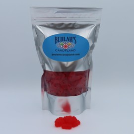 Beulah's Strawberry Gummy Bears, 2 Pound Package, 260 Pieces of Candy