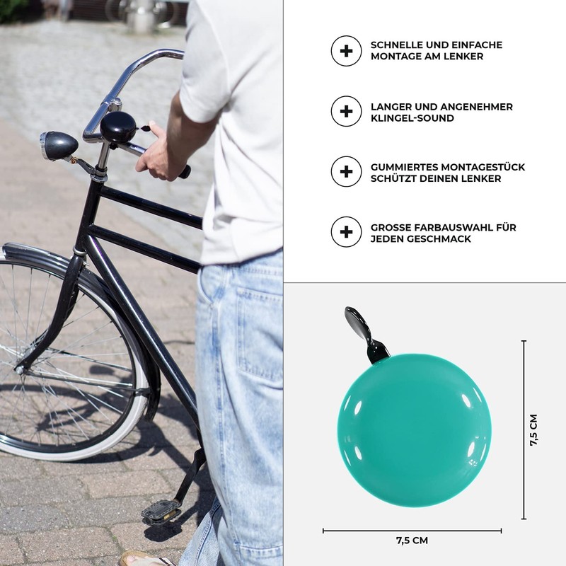 Urban Zweirad bicycle bell, Big Mama (large), bell for Dutch