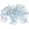 Merriway® BH00023 (20 Pcs) Clear Plastic Suction Hook, 25 mm