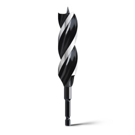 1" x 6" Auger Drill Bit for Wood,Hex Shank Tri Flute Wood Drill Bit for Soft and Hard Wood,Plastic,Drywall and Composite Materials
