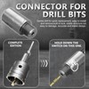 34PCS Concrete Hole Saw Kit, 30-110mm Masonry Drill Bits with