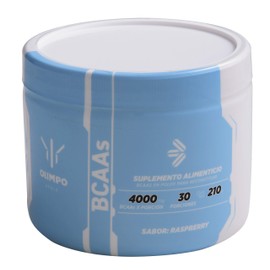 Bccas instantaneos, Olimpo , 30 servicios, 210 g, Sabor Raspberry, 7 g porcion