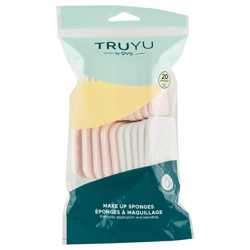 Truyu 20 Rectangle Makeup Sponge (20pk) - Perfect Makeup Blender