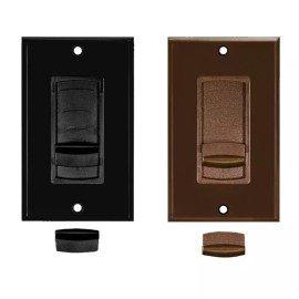 OSD AUDIO Replacement Slider In-Wall Volume Control Decora Kit Brown