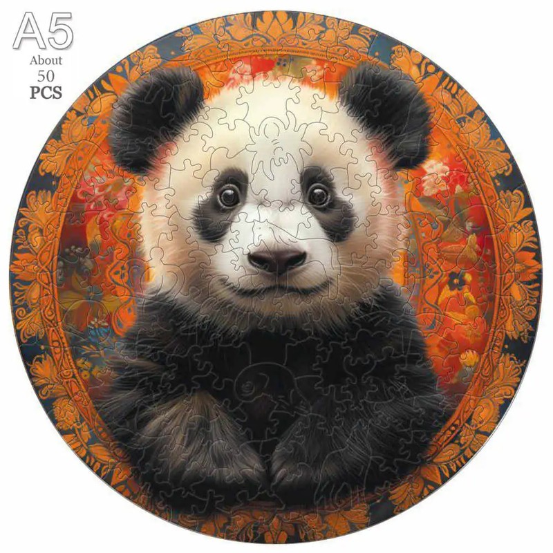 Mysterious Animals Wooden Jigsaw Puzzle – Precision-Cut Animal Puzzle for