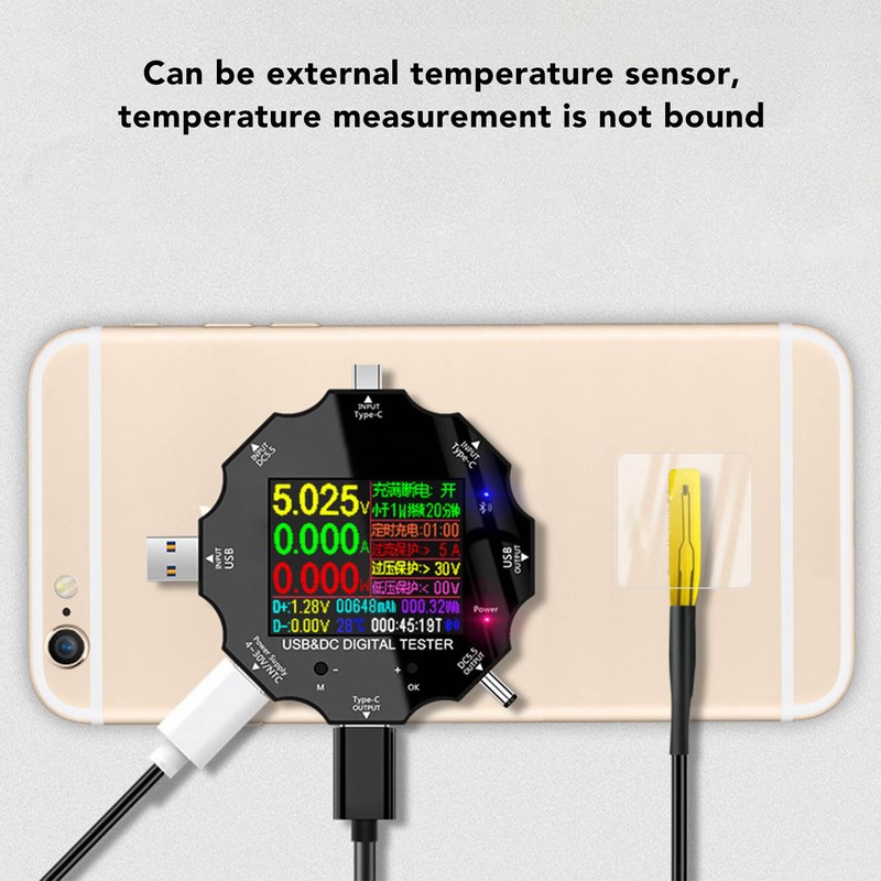 USB Digital Display Voltmeter Wireless Bluetooth Remote Control Charging Detector