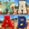Iron On Chenille Letter Patch 2.5 Inch A-Z Alphabet Varsity