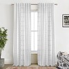 White Sheer Curtains 84 Inches Long for Living Room Bedroom