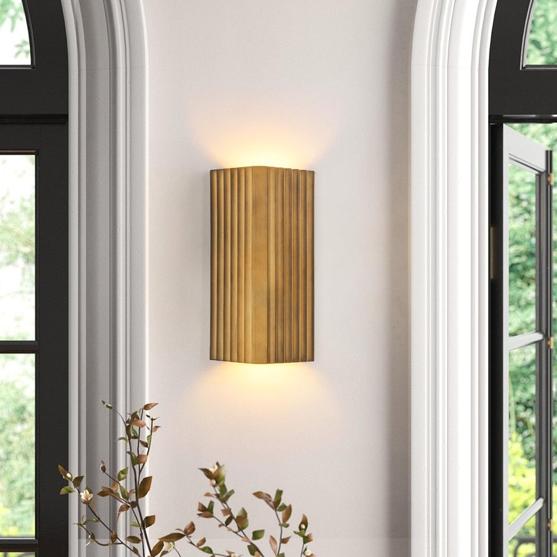 ZEROUNO Modern LED Wall Sconce Indoor Wall Lights, Bronze Hardwired