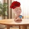 Resin Face Plant Pot Creative Cute Small Drinking Coffee Succulent