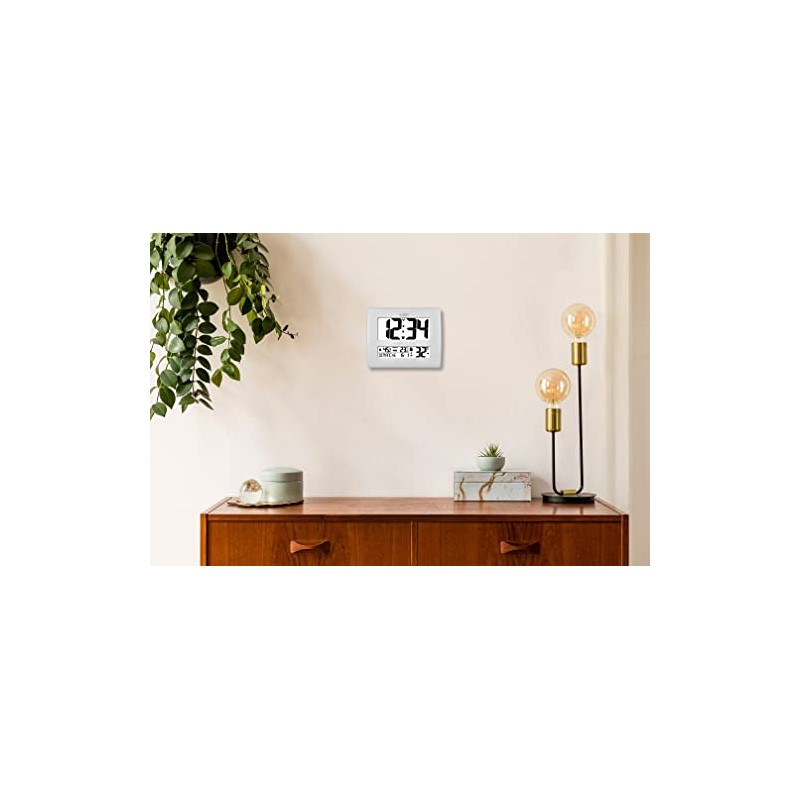 LA CROSSE TECHNOLOGY WS 8020 WHI Wall Clock with Temperature