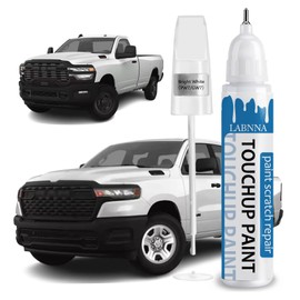 Bright White(PW7/GW7) Touch Up Paint for RAM-Exact Match 2 in 1 touchup Paint Pen for Chips and Nicks Repair Car Paint Scratch Repair Kit