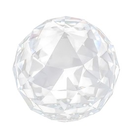 Clear Cut Crystal Glass Ball, 60/80mm Clear Cut Crystal Sphere Prisms Glass Ball Translucent Faceted Gazing Ball Suncatcher Home Hotel Decor Hardware Fittings(60MM/2.36in)