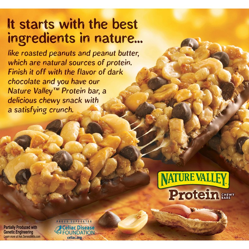 Nature Valley, Protein Bar, Peanut Butter Dark Chocolate, 5 count,