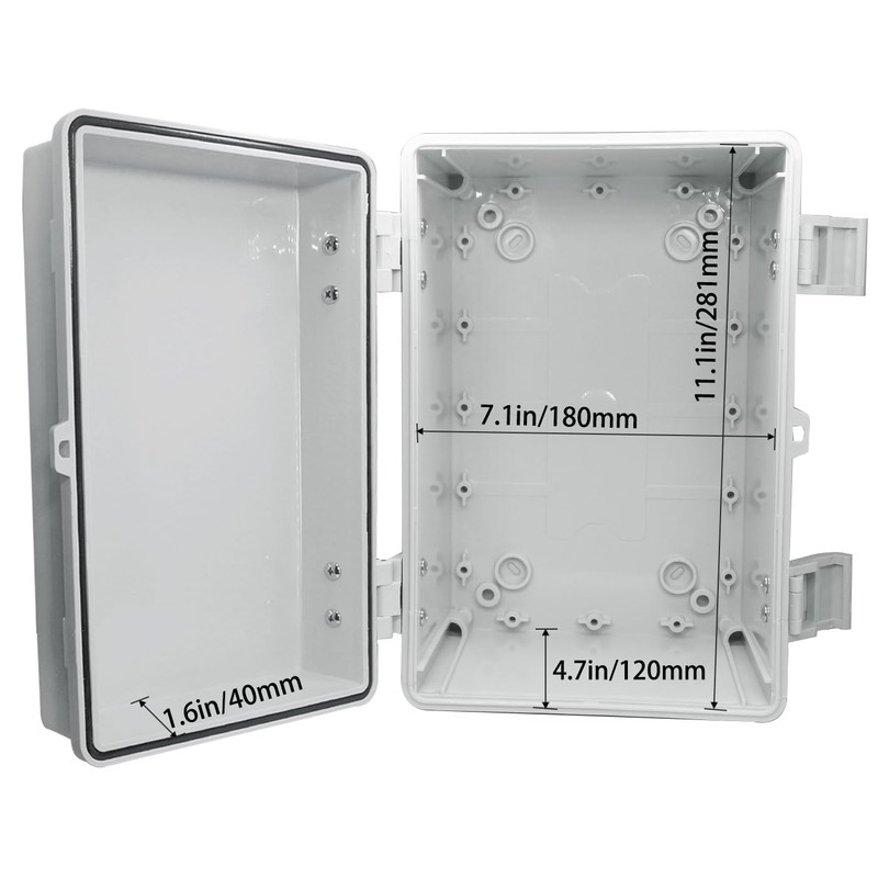 Waterproof Electrical Box Dustproof Junction Box Weatherproof IP67 ABS Plastic