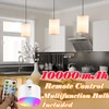 civaza Battery Operated Pendant Light with Remote,Fabric Pendant Lights Kitchen