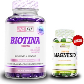 BHP NUTRITION Biotina con Ácido Hialurónico y Colageno Hidrolizado| 100 caps | Suplemento Alimenticio específico para piel y uñas| alta biodisponibilidad
