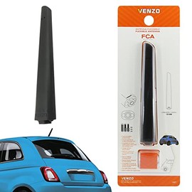 Venzo 1249676 Rubber Hose Flex Flat Black, 120 mm