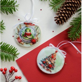 Abris Art Bead Embroidery Kit Decoration - Festive snake