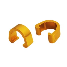 Lotatheta Bike U-Clips C-Clips Clamps Gold 10 PCs Metal Buckle Brake Cable derailleur Shifter Cable Guides Gear Cable Housing Hose Aluminum Alloy MTB BMX Mountain Bicycles
