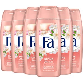 FA Divine Moments Shower Gel (6 x 250 ml) 95% Ingredients of Natural Origin, Send Your Senses on a Wonderful Journey and Enjoy the Velvety Fragrance of Wild Camellias