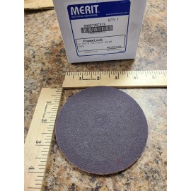 Merit Quick-Change Sanding Disc Flexible-Edge, 4" Dia, Equiv to Norton Ts, 80 Grit