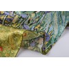 JWSilk Long Charmeuse Silk Scarf Classic Art (Irises by Van