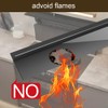 Kitchen Silicone Stove Counter Gap Cover, 25 inch Long &