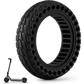 ThinkMRO 1PCS 10x2.5 inches Solid Tires for Electric Scooter, 60/70-6.5 Tire for Ninebot G30 /G30D /G30E /G30E /G30LP /G30D II /G30 Max, Tire Replacement for All 10 x 2.5'' Scooter Tires (Black)