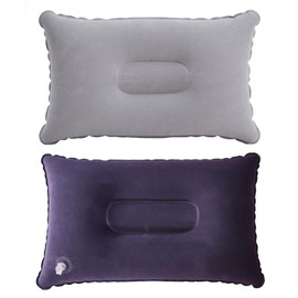 FveVqe 2 Pcs Ultralight Inflatable Pillow, Compressible Compact Inflatable Pillows for Camping, Portable Inflatable Pillow for Travel, Neck & Lumbar Support Sunbed Pillow for Sun Loungers