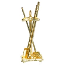 Dollhouse Miniature Fireplace Accessories, Set of 4 #IM66236