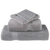 vidaXL - Hand Towels 2 pcs - Grey 100% Cotton