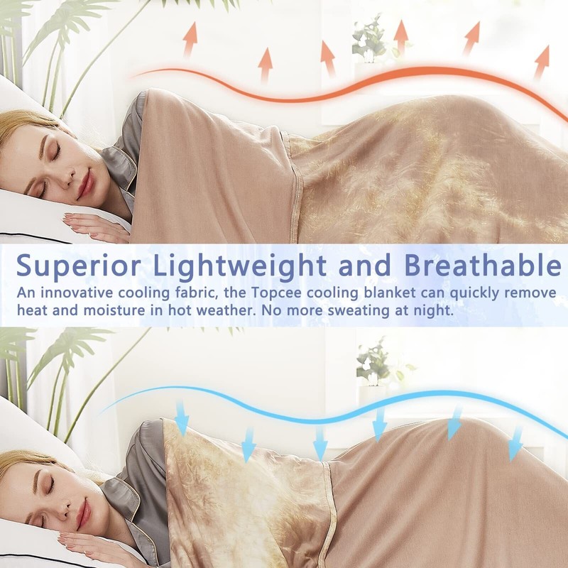 Topcee Cooling Blankets for Hot Sleepers,Arc-C