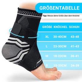 FitMedic Ankle Brace Professional Foot Bandage Adjustable & Flexible Unisex Ankle Brace for Ankle Sports Football Achilles Tendon Ankle Protection Joint Pain Against Bending
