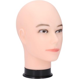 Cabeza de maniquí, Cabeza de Práctica de Entrenamiento de Maquillaje, Cabeza de maniquí Calva Masculina con Interfaz de Soporte Universal para Exhibir Pelucas, Sombreros,