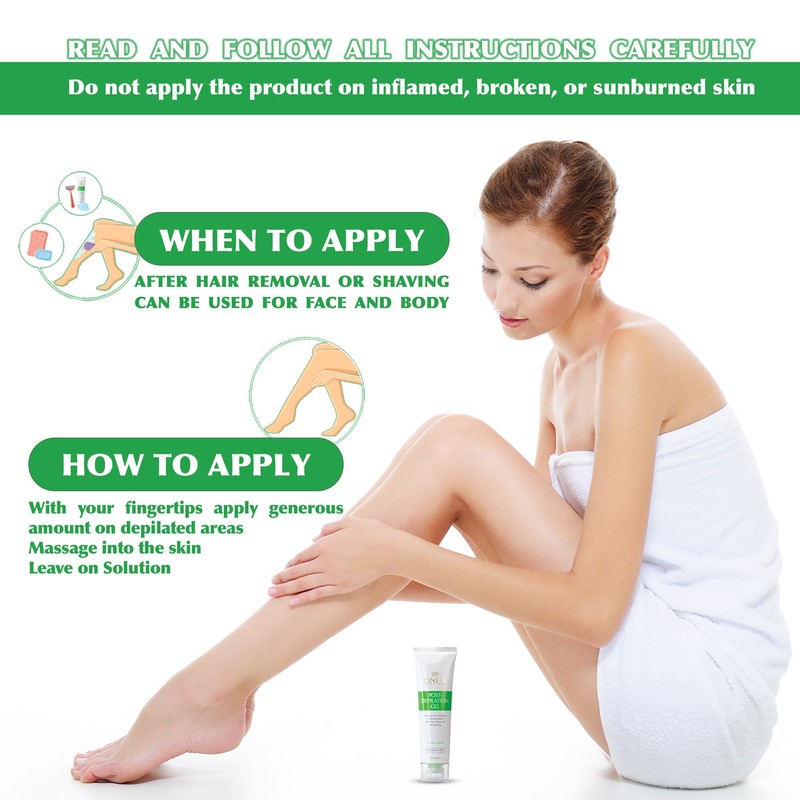 Cinere Post-Depilation Gel Unisex with Tea Tree Oil & Chamomile