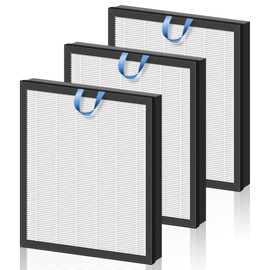 Vital 100S Replacement Filter for LEVOIT Vital 100S and Vital 100S-P Air Purifier, H13 True HEPA and High-Efficiency Activated Carbon Filter, Vital 100S-RF, 3 Pack, White