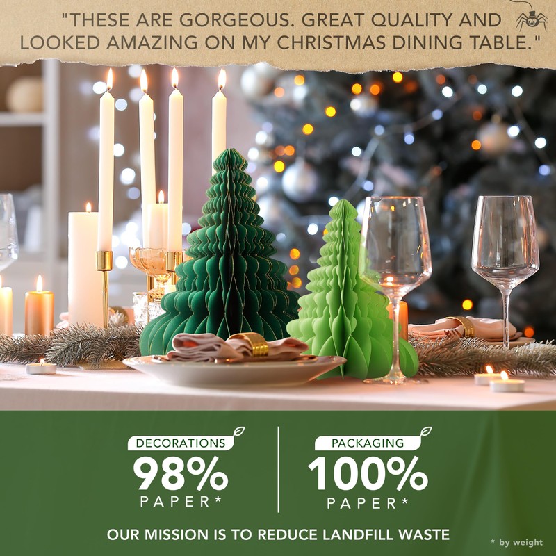 Premium Reusable Christmas Decorations - Christmas Table Decorations/Xmas Home Decor
