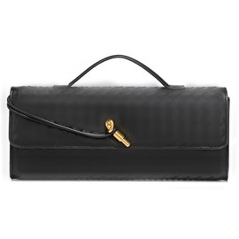 Woven Crossbody Bags for Women PU Leather Shoulder Bag Handwoven Small Hobo Bag Purses 2024, 12.0" X 1.5" X 4.9" Black, One Size