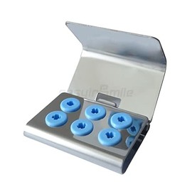 Dental Ultrasonic Piezo Scaler Tip Holder with Cover 6H Block Stand fit EMS NSK Handpiece