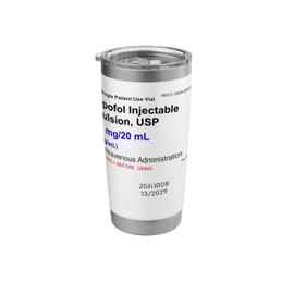 Propofol CRNA Anesthesia Stainless Steel Insulated Tumbler
