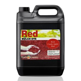 Peach Country Premium Mulch Color Concentrate - 11,200 Sq. Ft. - Pure Red Mulch Dye Spray (1 Gallon)