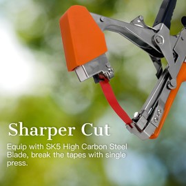 Flonsa Plant Tying Machine Set, Stainless Steel Tapener Tool for Efficient Plant Support Gardeners Farmers, Tomato Tying Tool