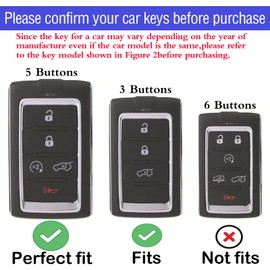 COTIYBOK for Jeep Key Fob Cover with Keychain TPU Car Key Case Shell 360 Degree Protection fit for 2021-2023 Jeep Grand Cherokee/Grand Cherokee L/Wagoneer/Grand Wagoneer 5 Buttons Smart Key.(A White)