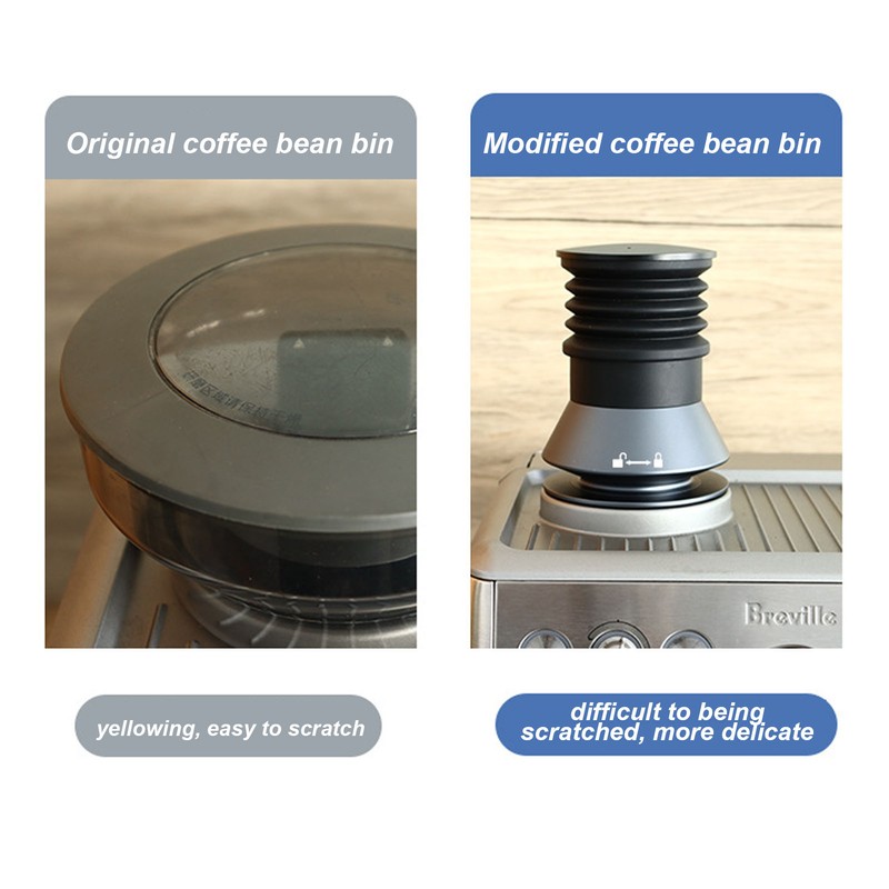 Coffee Blowing Bean Bin Aluminum Alloy 80g Coffee Grinder Cleaning