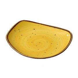 Yanco LY-106YL Lyon 5.75" Plate, Reactive Glaze, Yellow Color, Pack of 36