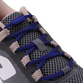 RJ-Sport (2 Pairs of Elastic Shoelaces with Quick Release - Quick Lacing System for Unique Comfort and Strong Hold - with Metal Capsules without Tying (Blue2)