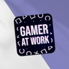 Square Single Coaster - Gamer At Work Game Gaming Kids
