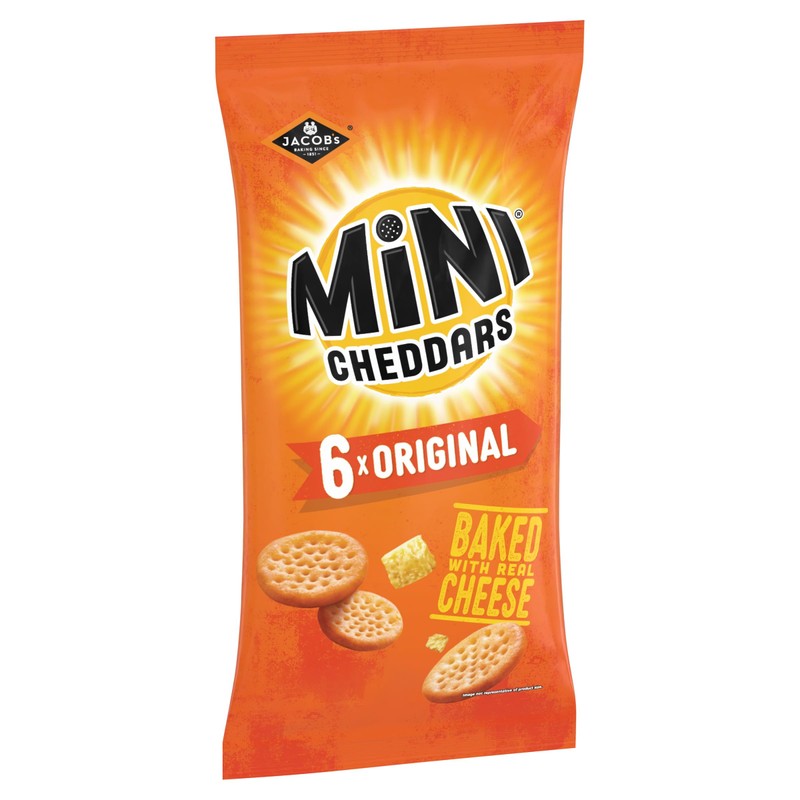 Jacob's Mini Cheddars Original Crisps, 150 g